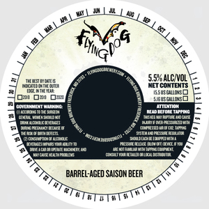 Flying Dog Barrel-aged Saison August 2017