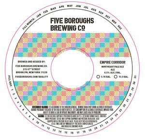 Five Boroughs Brewing Co. Empire Corridor August 2017