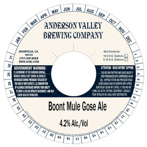 Anderson Valley Brewing Company Boont Mule