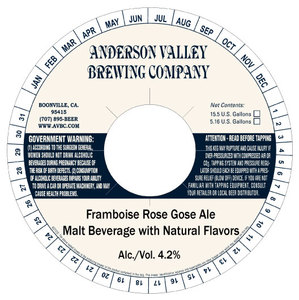 Anderson Valley Brewing Company Framboise Rose