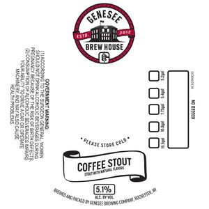 Genesee Brew House Coffee Stout