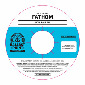 Ballast Point Fathom August 2017