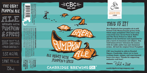 Cambridge Brewing Company Great Pumpkin Ale