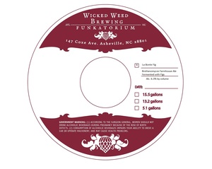 Wicked Weed Brewing La Bonte Fig