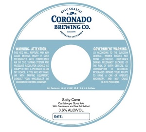 Coronado Brewing Co. Salty Cove