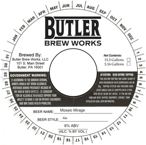 Butler Brew Works Mosaic Mirage