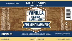 Vanilla Barrel Aged Framinghammer August 2017