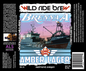 Wild Ride Brewing Brenna A Amber Lager