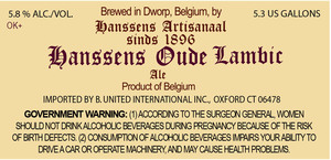 Hanssens Artisanaal Hanssens Oude Lambic