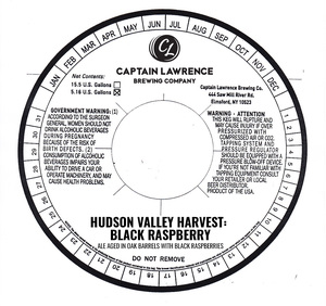 Captain Lawrence Brewing Co Hudson Valley Harvest Raspberry