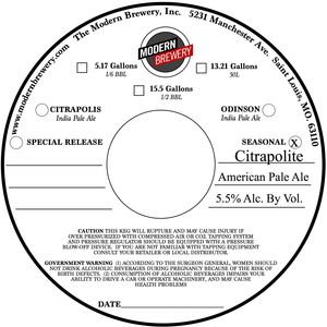 Citrapolite American Pale Ale August 2017