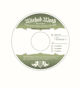 Wicked Weed Brewing Belgian Pale Ale