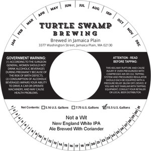 Not A Wit New England White IPA
