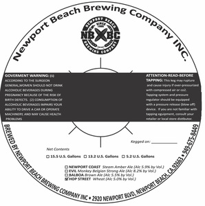 Newport Beach Brewing Company August 2017