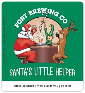 Port Brewing Company Santa's Little Helper August 2017