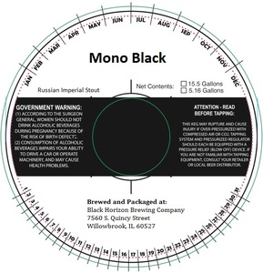 Mono Black August 2017