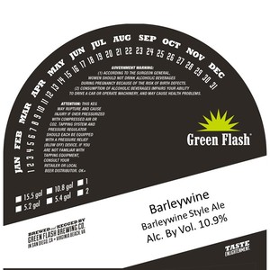 Green Flash Brewing Co. Barleywine August 2017