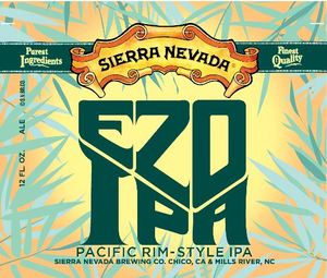 Sierra Nevada Ezo IPA August 2017