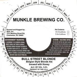 Munkle Brewing Co. Bull Street Blonde