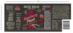 Nickel Brook Raspberry Peach September 2017