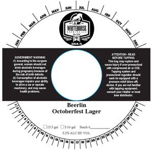 Whitehorse Brewing LLC Beerlin Octoberfest