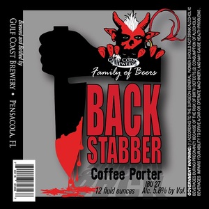 Gulf Coast Brewery Backstabber Coffee Porter