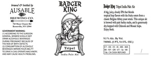Badger King Tripel India Pale Ale September 2017