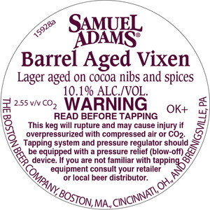 Samuel Adams Barrel Aged Vixen