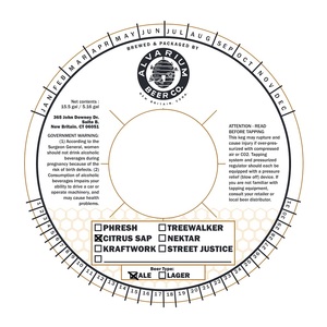 Alvarium Beer Company Citrus Sap