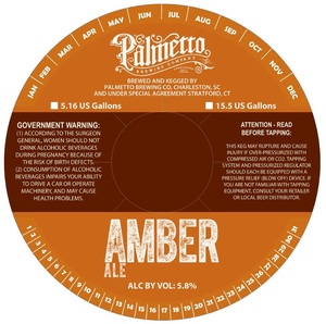 Palmetto Brewing Company Amber
