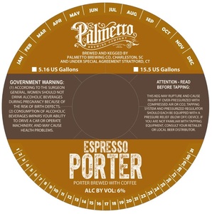 Palmetto Brewing Company Espresso Porter