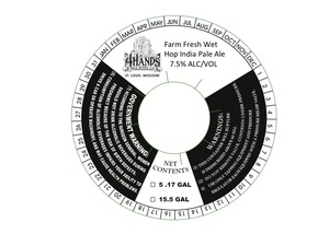 4 Hands Brewing Company Farm Fresh Wet Hop India Pale Ale August 2017