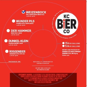 Kansas City Bier Company Weizenbock