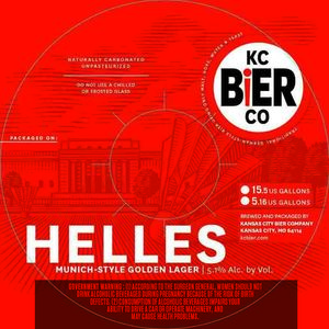 Kansas City Bier Company Helles