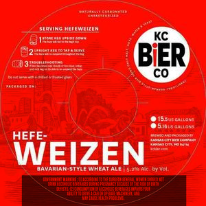 Kansas City Bier Company Hefeweizen