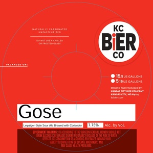 Kansas City Bier Company Gose