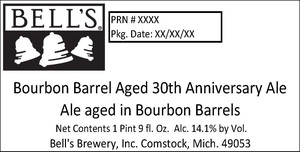 Bell's Bourbon Barrel Aged 30th Anniversary Ale September 2017