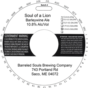 Barreled Souls Brewing Company Soul Of A Lion