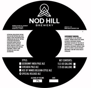 Nod Hill Brewery Special Release