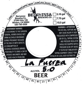 Berryessa Brewing Co. La Fuerza