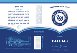 Untold Brewing Pale 143
