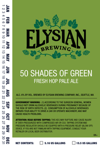 Elysian Brewing Company 50 Shades Of Green