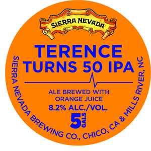 Sierra Nevada Terence Turns 50 IPA September 2017