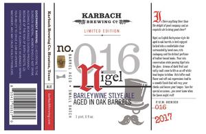 Karbach Brewing Co. Nigel September 2017