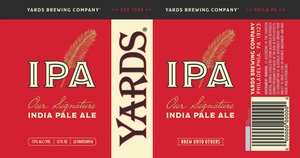 Yards Brewing Company IPA September 2017