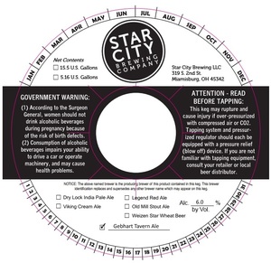 Star City Brewing Gebhart Tavern Ale