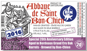 Bfm Abbaye De Saint Bon Chien Special 20th Anniversary Edition September 2017