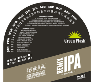 Green Flash Brewing Co. Remix IPA September 2017