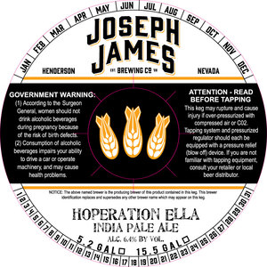Joseph James Brewing Co Hoperation Ella
