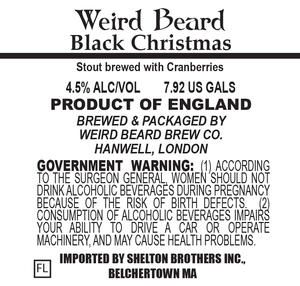 Weird Beard Black Christmas September 2017